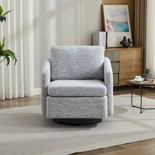 Fauteuil pivotant 31,5 po en chenille avec structure en bois massif