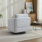 Fauteuil pivotant 31,5 po en chenille avec structure en bois massif