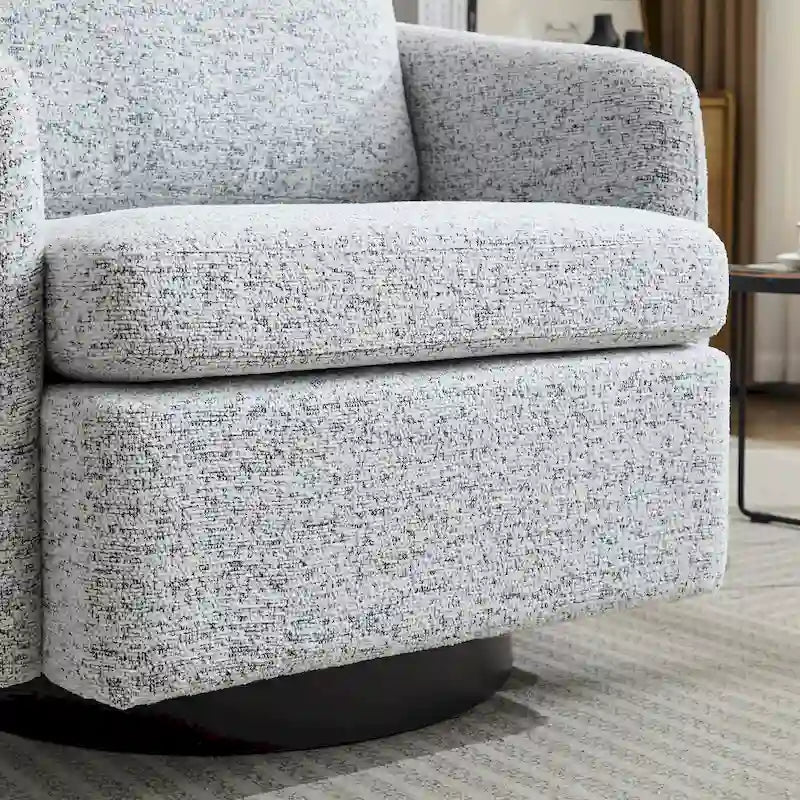 Fauteuil pivotant 31,5 po en chenille avec structure en bois massif