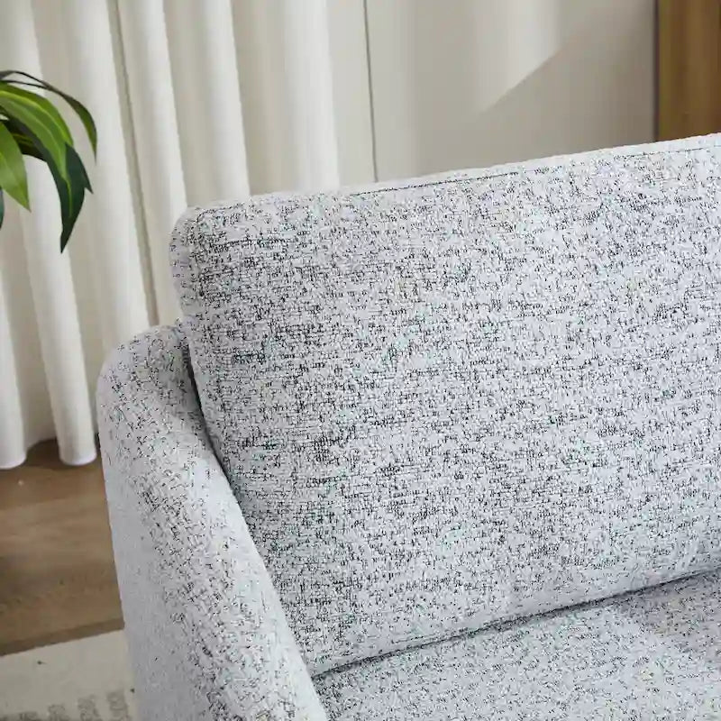 Fauteuil pivotant 31,5 po en chenille avec structure en bois massif