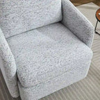 Fauteuil pivotant 31,5 po en chenille avec structure en bois massif