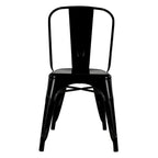 Lot de chaises sans accoudoirs de style industriel pour restaurant/café