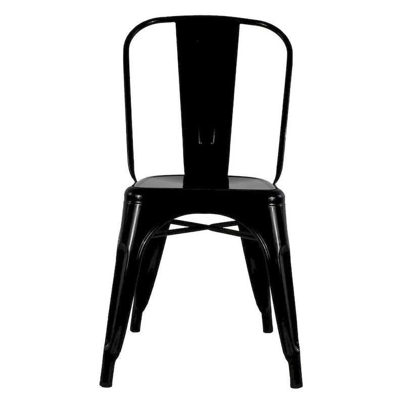 Lot de chaises sans accoudoirs de style industriel pour restaurant/café