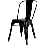 Lot de chaises sans accoudoirs de style industriel pour restaurant/café