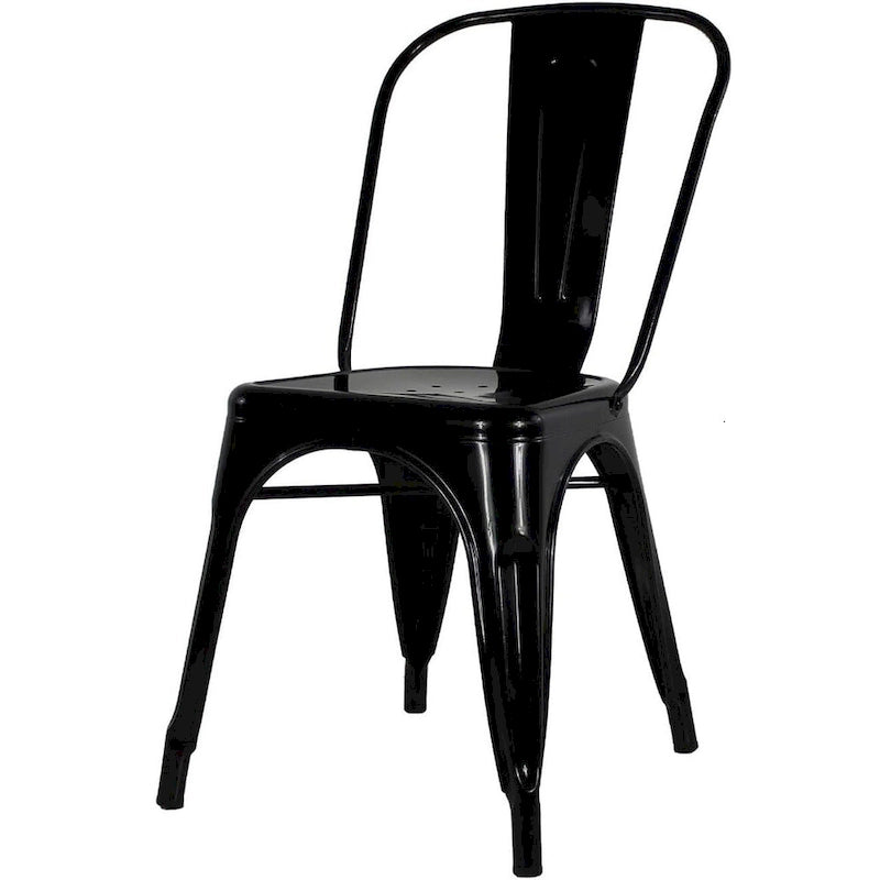 Lot de chaises sans accoudoirs de style industriel pour restaurant/café