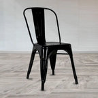Lot de chaises sans accoudoirs de style industriel pour restaurant/café