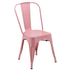 Lot de chaises sans accoudoirs de style industriel pour restaurant/café