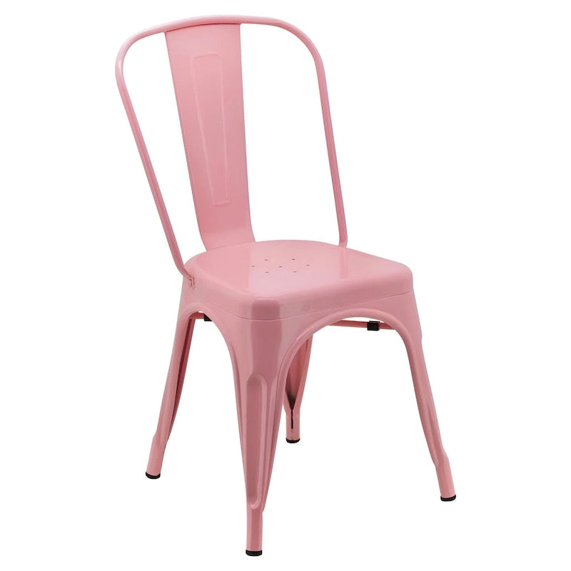 Lot de chaises sans accoudoirs de style industriel pour restaurant/café