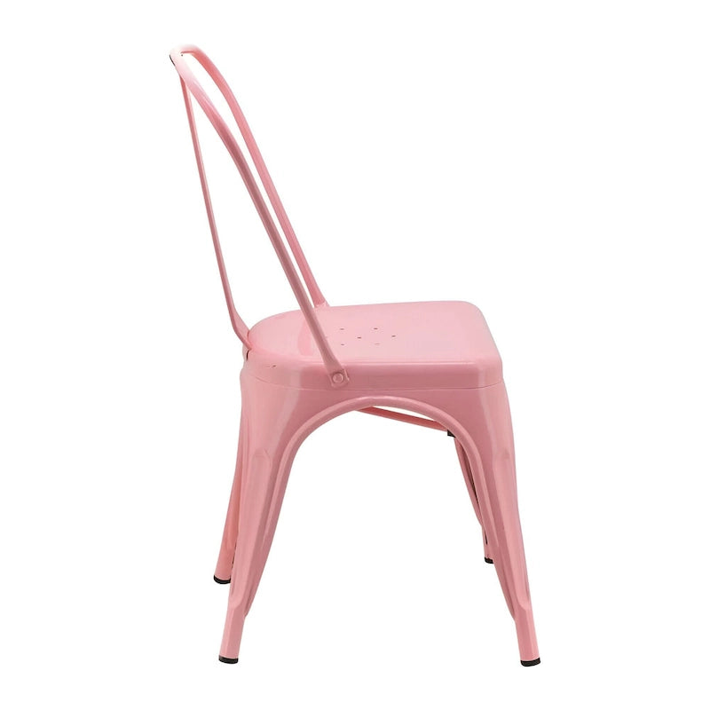 Lot de chaises sans accoudoirs de style industriel pour restaurant/café