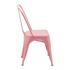 Lot de chaises sans accoudoirs de style industriel pour restaurant/café