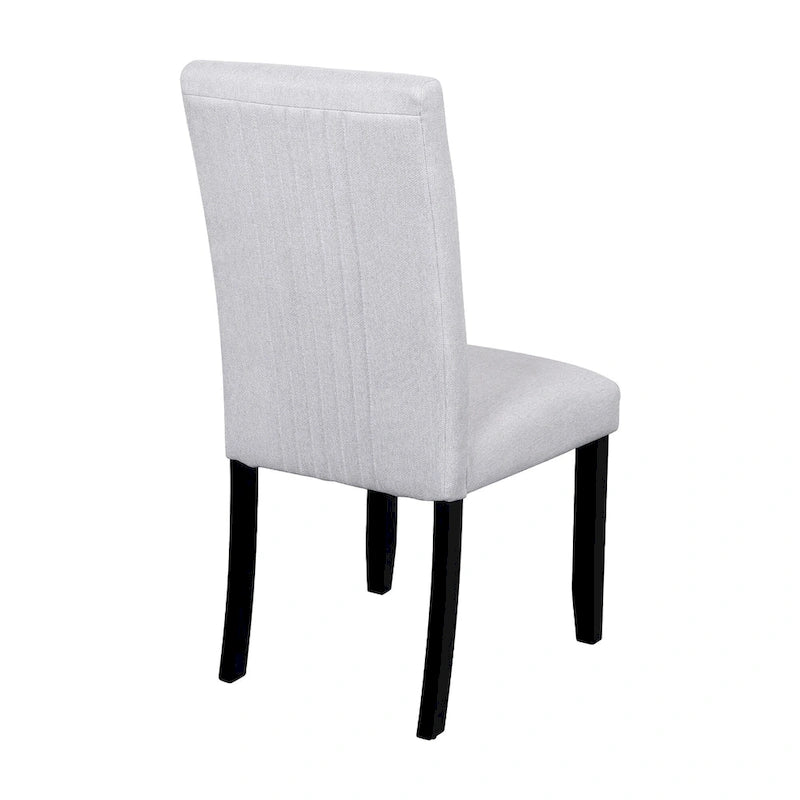 Table et chaises de cuisine en bois, Table à manger ronde avec plateau imitation marbre et 4 chaises rembourrées