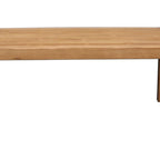 Table de salle à manger en bois de pin, brun naturel, plateau rectangulaire de 180 cm