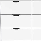 Commode de 107 cm à 4 tiroirs pour le rangement et l'organisation de la chambre à coucher