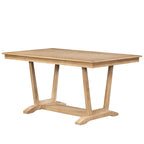 Table à manger en bois avec table rectangulaire 59 et 4 chaises