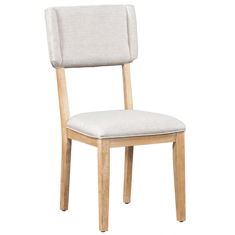 Table à manger en bois avec table rectangulaire 59 et 4 chaises