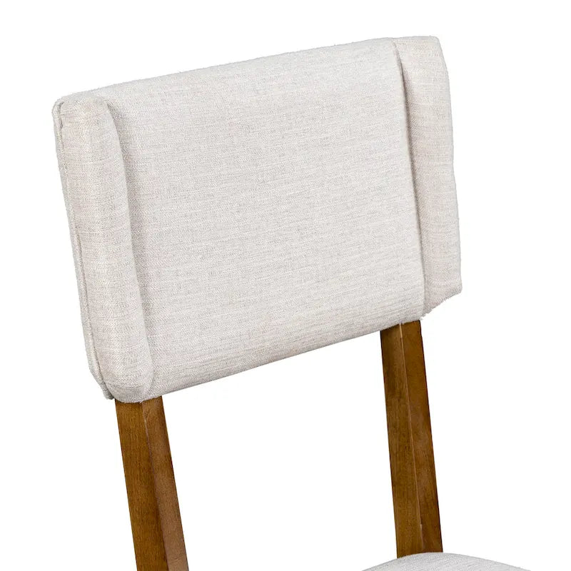Table à manger en bois avec table rectangulaire 59 et 4 chaises