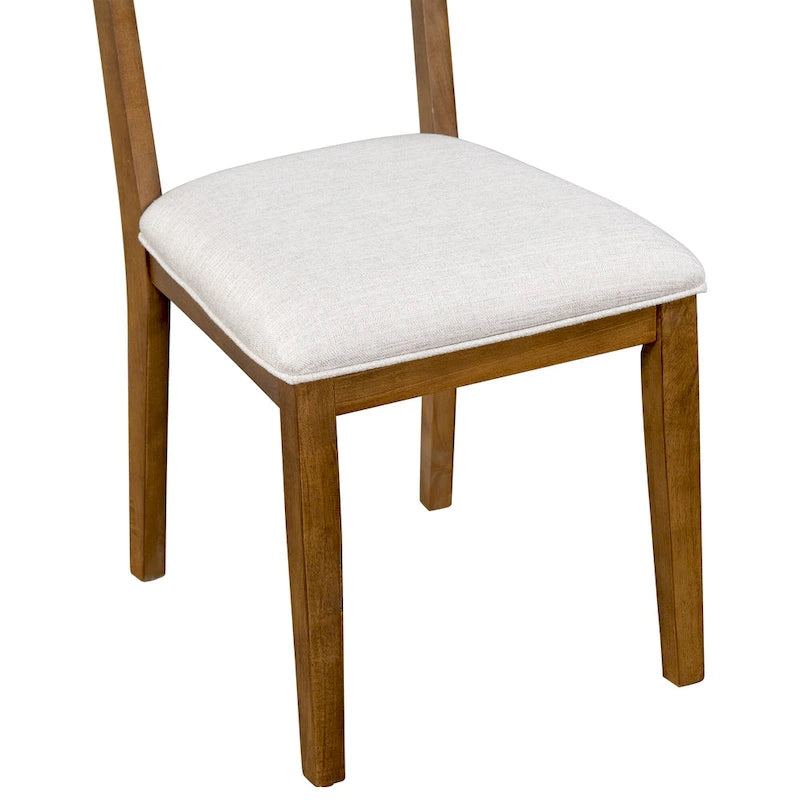 Table à manger en bois avec table rectangulaire 59 et 4 chaises
