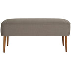 Banc en laine orange du milieu du siècle - 39.6 x 19.9 x 18.3