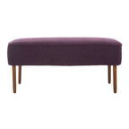 Banc en laine orange du milieu du siècle - 39.6 x 19.9 x 18.3