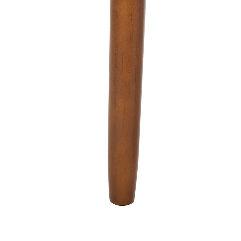 Banc en laine orange du milieu du siècle - 39.6 x 19.9 x 18.3