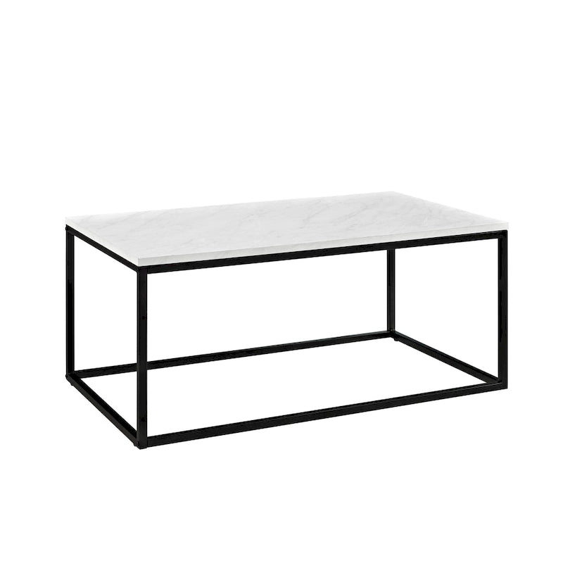Table basse Geller à cadre en métal