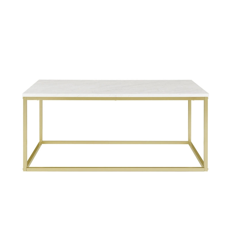Table basse Geller à cadre en métal