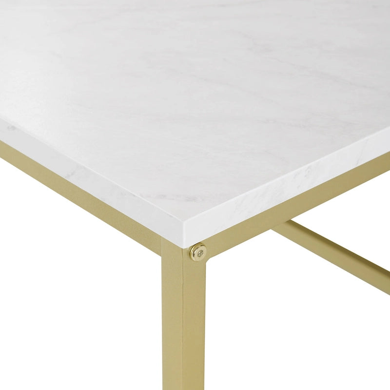 Table basse Geller à cadre en métal