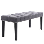 Banc de salle à manger en velours Banc de chambre à coucher