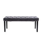 Banc de salle à manger en velours Banc de chambre à coucher