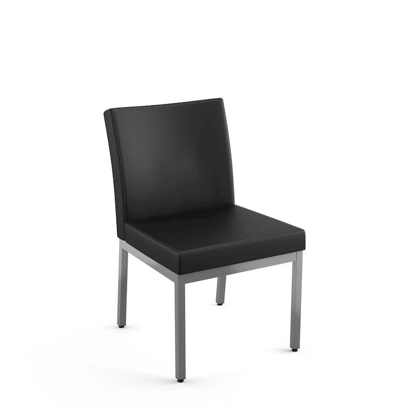 Chaises de salle à manger capitonnées avec cadre en métal