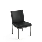 Chaises de salle à manger capitonnées avec cadre en métal