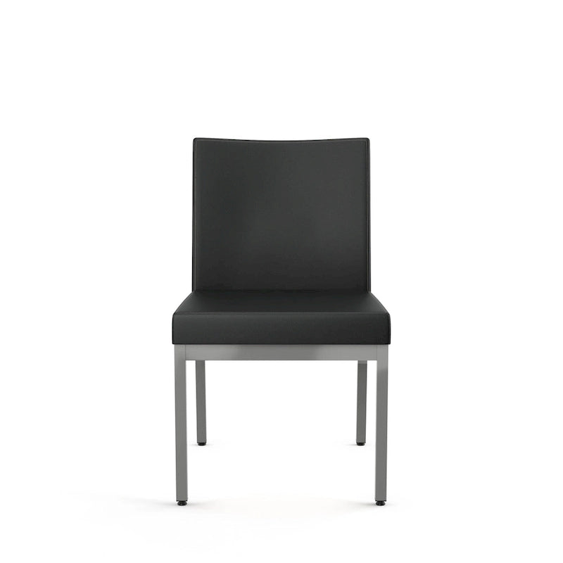Chaises de salle à manger capitonnées avec cadre en métal
