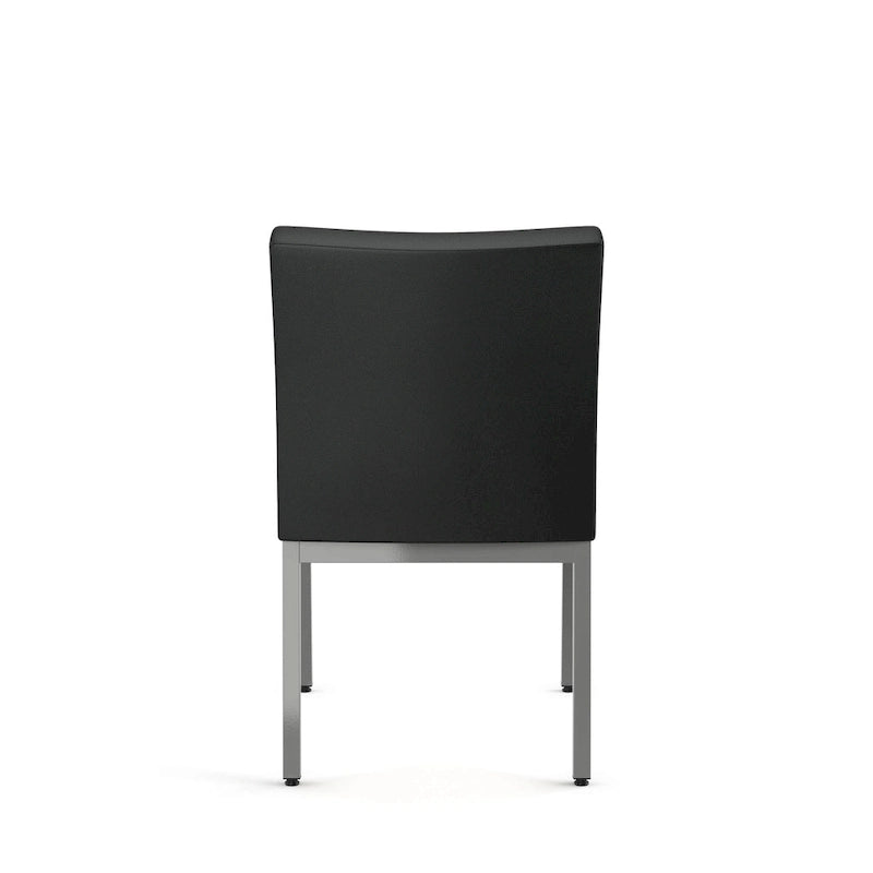 Chaises de salle à manger capitonnées avec cadre en métal