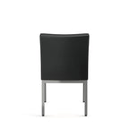 Chaises de salle à manger capitonnées avec cadre en métal