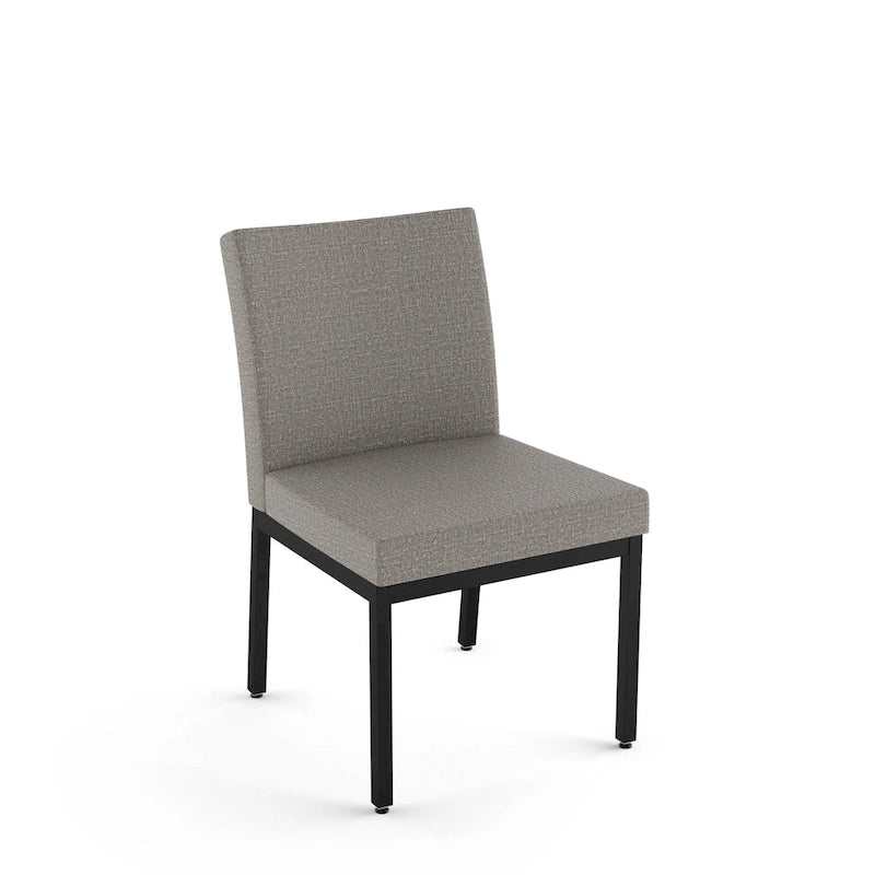 Chaises de salle à manger capitonnées avec cadre en métal