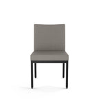 Chaises de salle à manger capitonnées avec cadre en métal