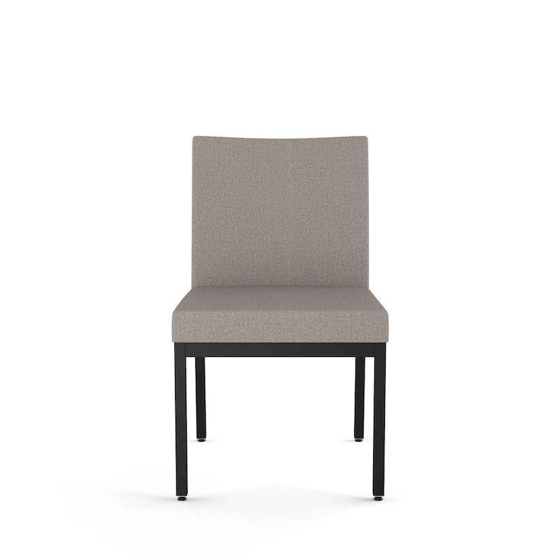 Chaises de salle à manger capitonnées avec cadre en métal