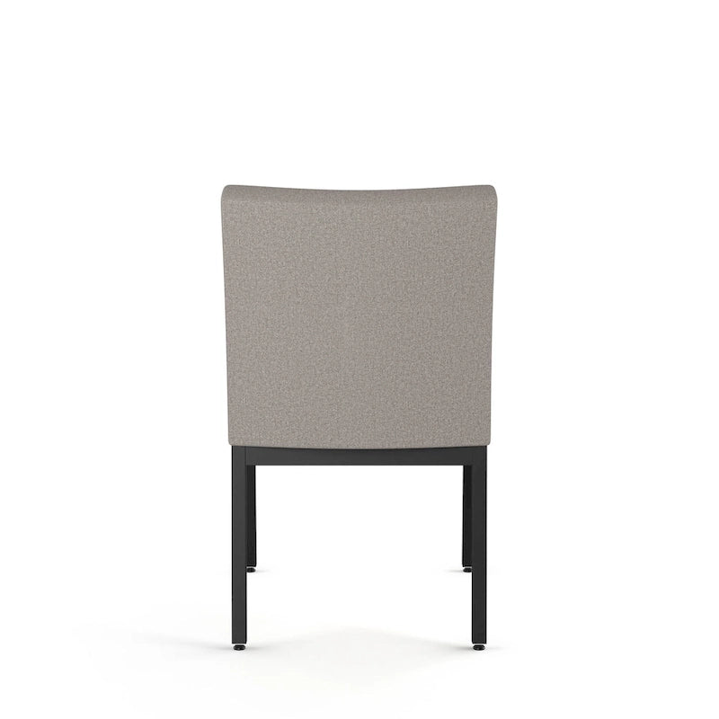 Chaises de salle à manger capitonnées avec cadre en métal