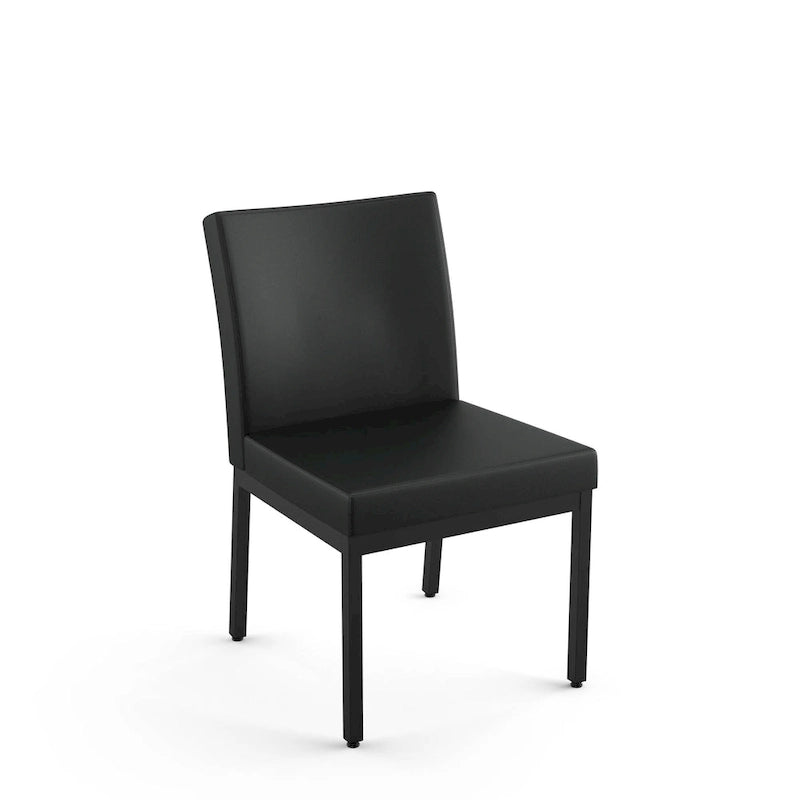 Chaises de salle à manger capitonnées avec cadre en métal