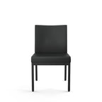 Chaises de salle à manger capitonnées avec cadre en métal