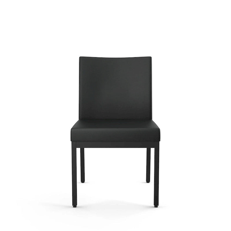 Chaises de salle à manger capitonnées avec cadre en métal