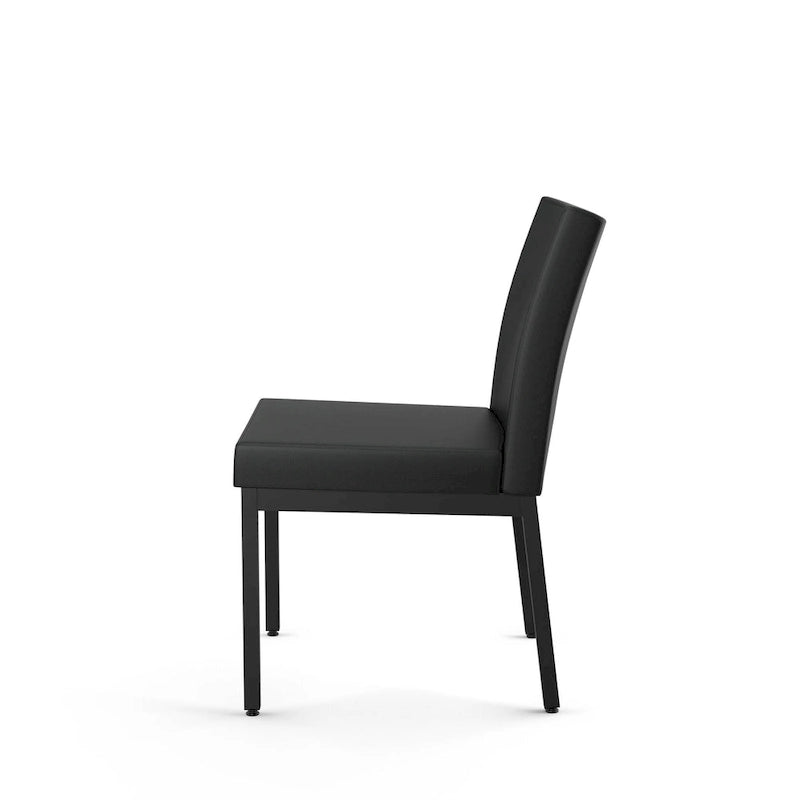 Chaises de salle à manger capitonnées avec cadre en métal