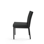 Chaises de salle à manger capitonnées avec cadre en métal