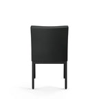 Chaises de salle à manger capitonnées avec cadre en métal