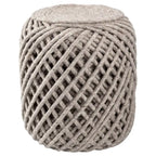 Pouf cylindrique rond scandinave