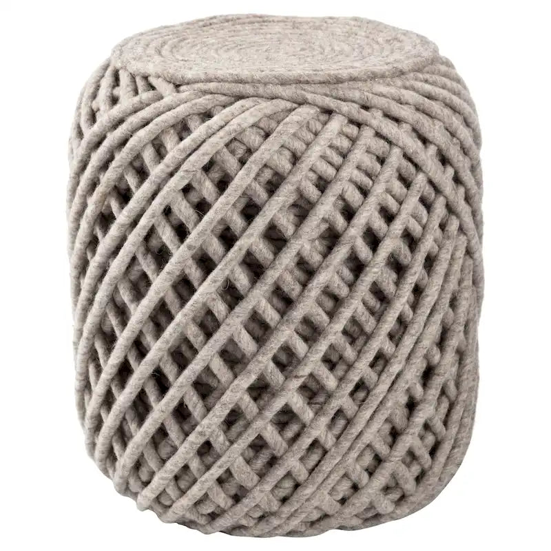 Pouf cylindrique rond scandinave