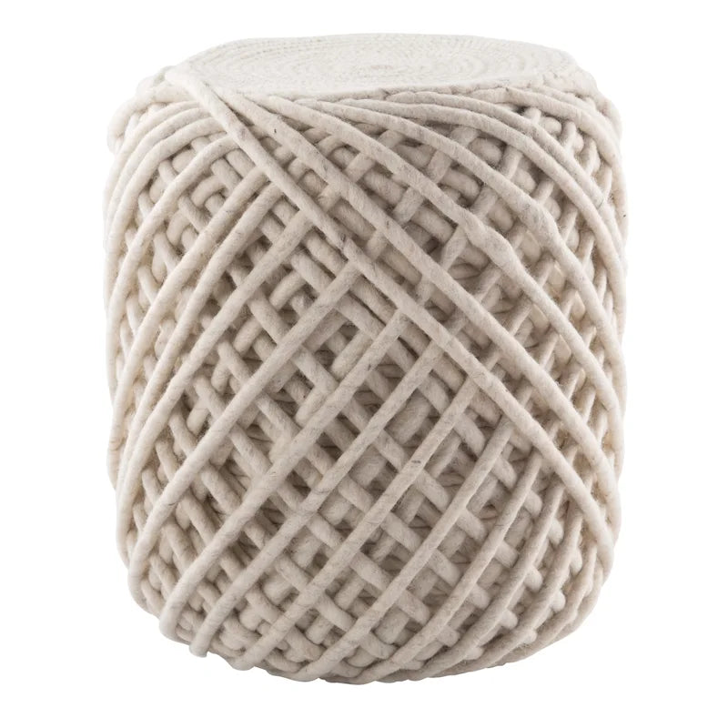 Pouf cylindrique rond scandinave