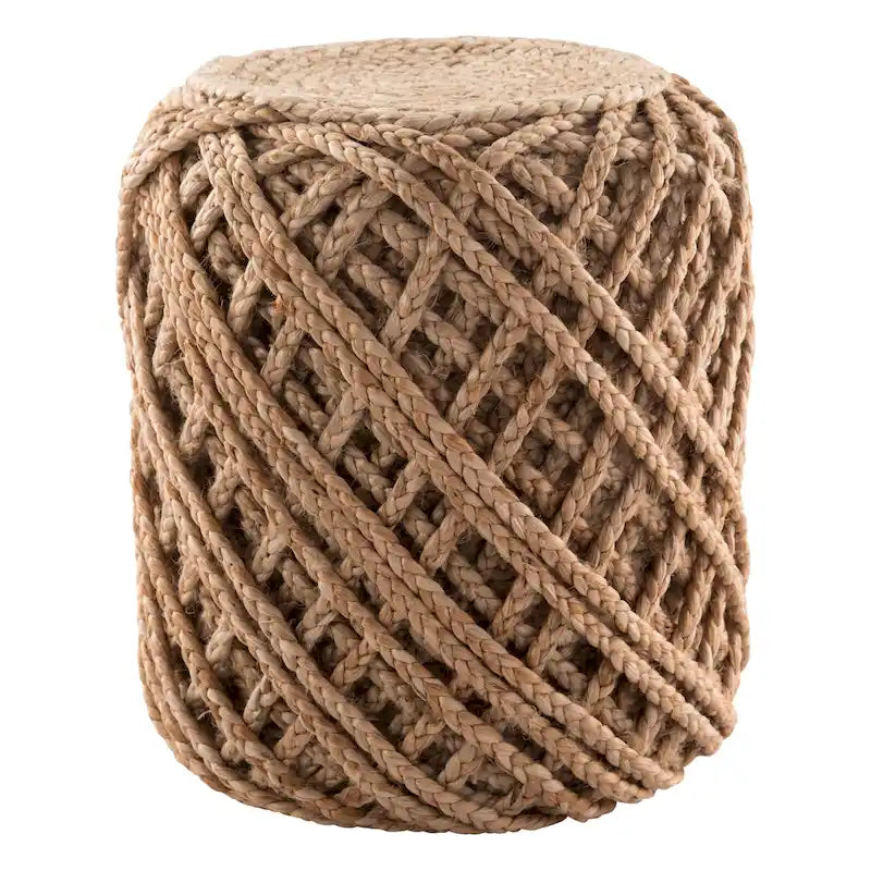 Pouf cylindrique rond scandinave