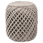 Pouf cylindrique rond scandinave