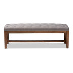 Banc contemporain en tissu d'ameublement